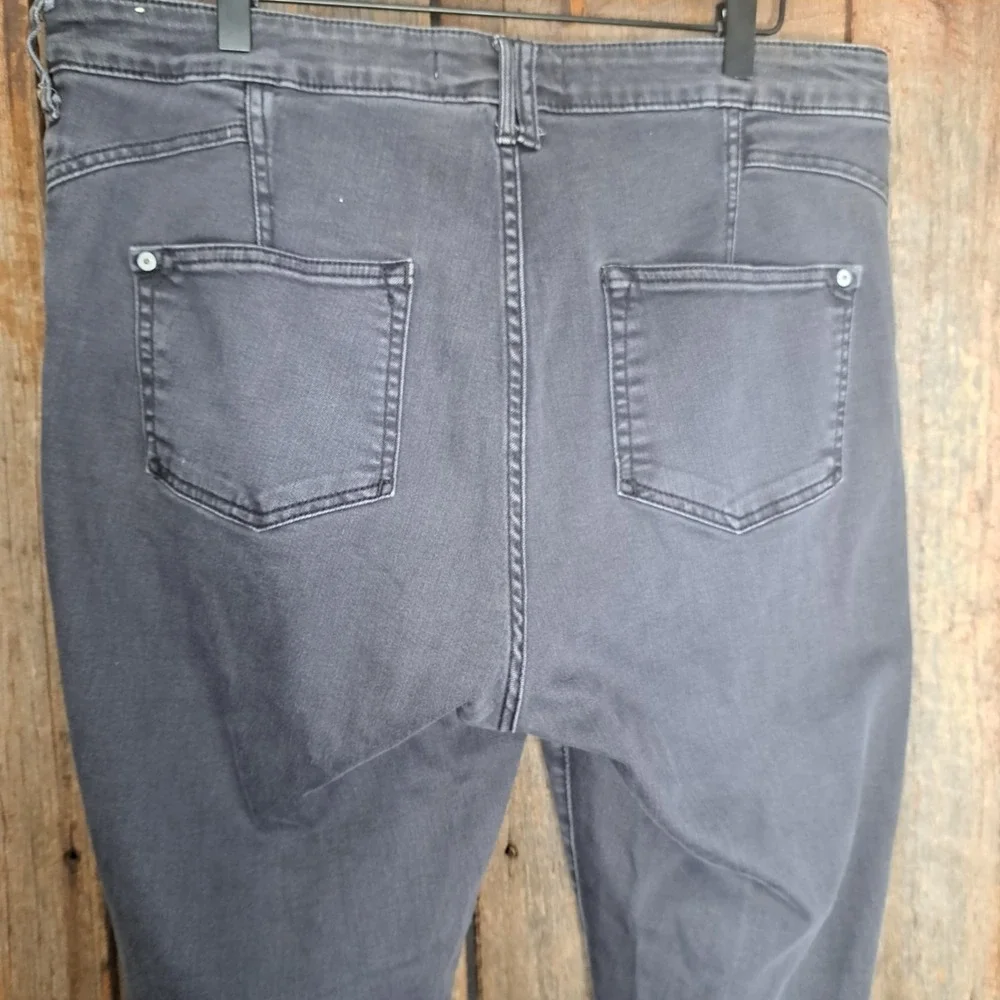 Indie Sleaze Grunge Normcore Anthropologie Pilcro Womens 33 Jeans High Rise Gray